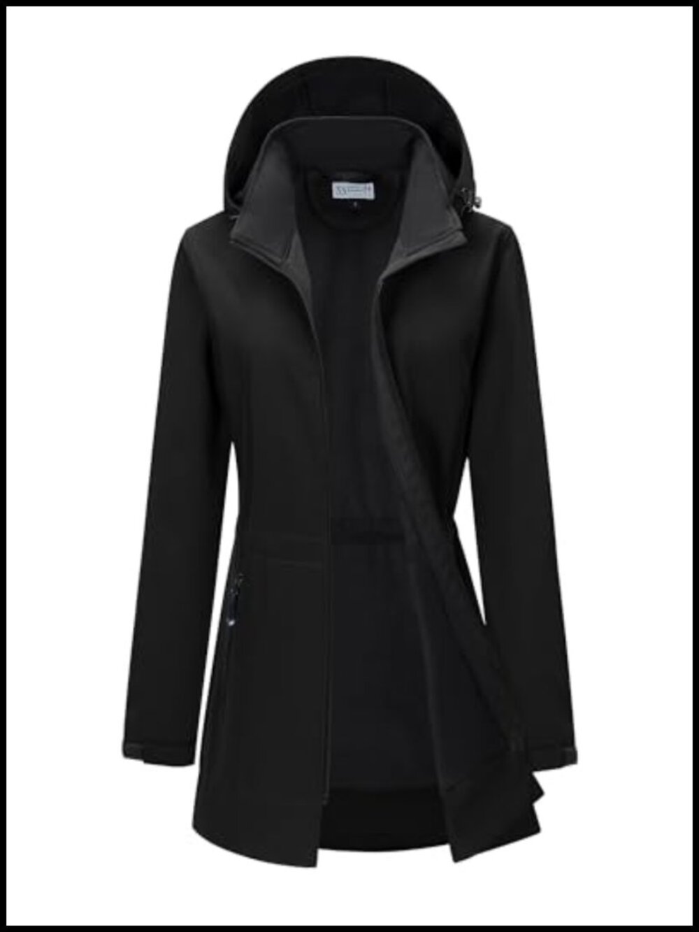 Waterproof Softshell Jacket Hooded Fleece Lined Windbreaker